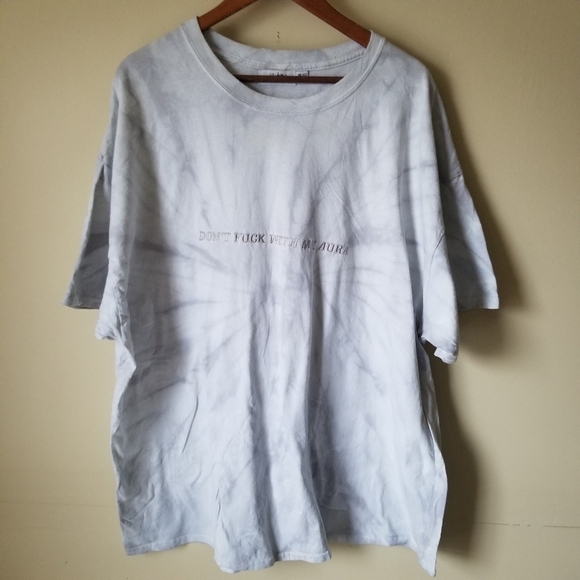 MAYFAIR Group Don't F*** With My Aura Tie Dye Oversized Tee Unisex OSFM - Picture 7 of 7